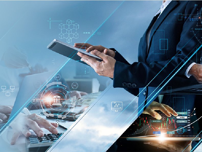 Corporate team collaborating on business strategy